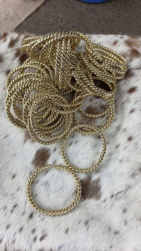Brass Twisted Bracelet